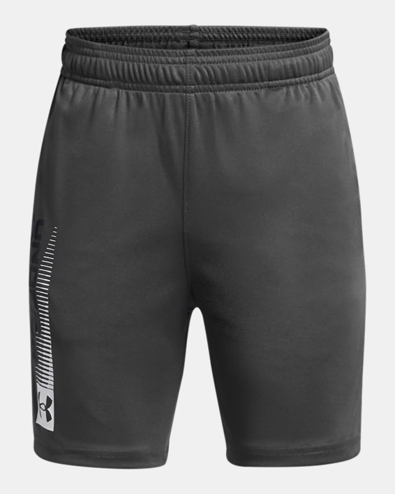 Boys' UA Tech™ Wordmark Shorts in Gray image number 0